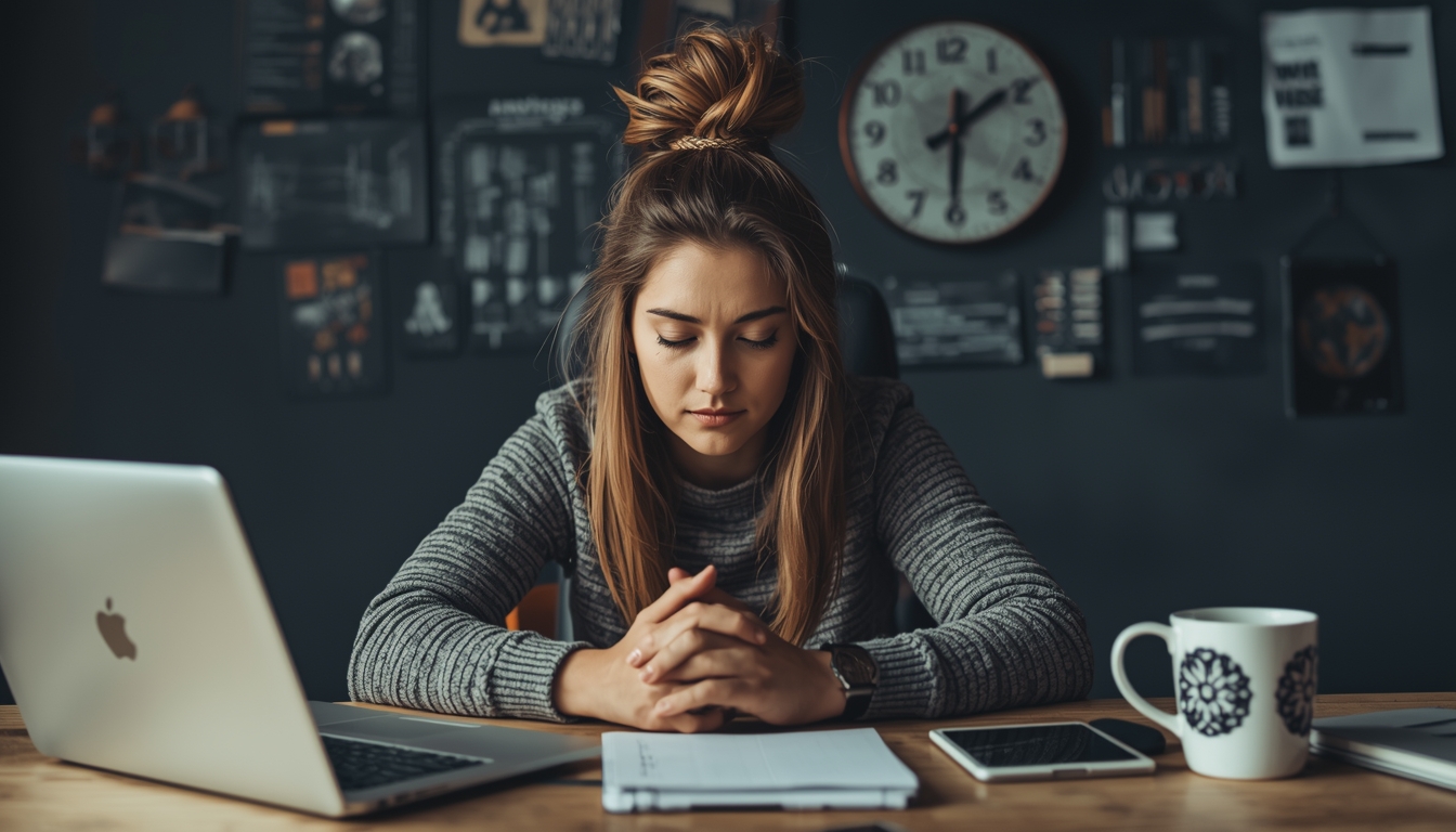 Frizelonshelroxx desk break and focus balance moment